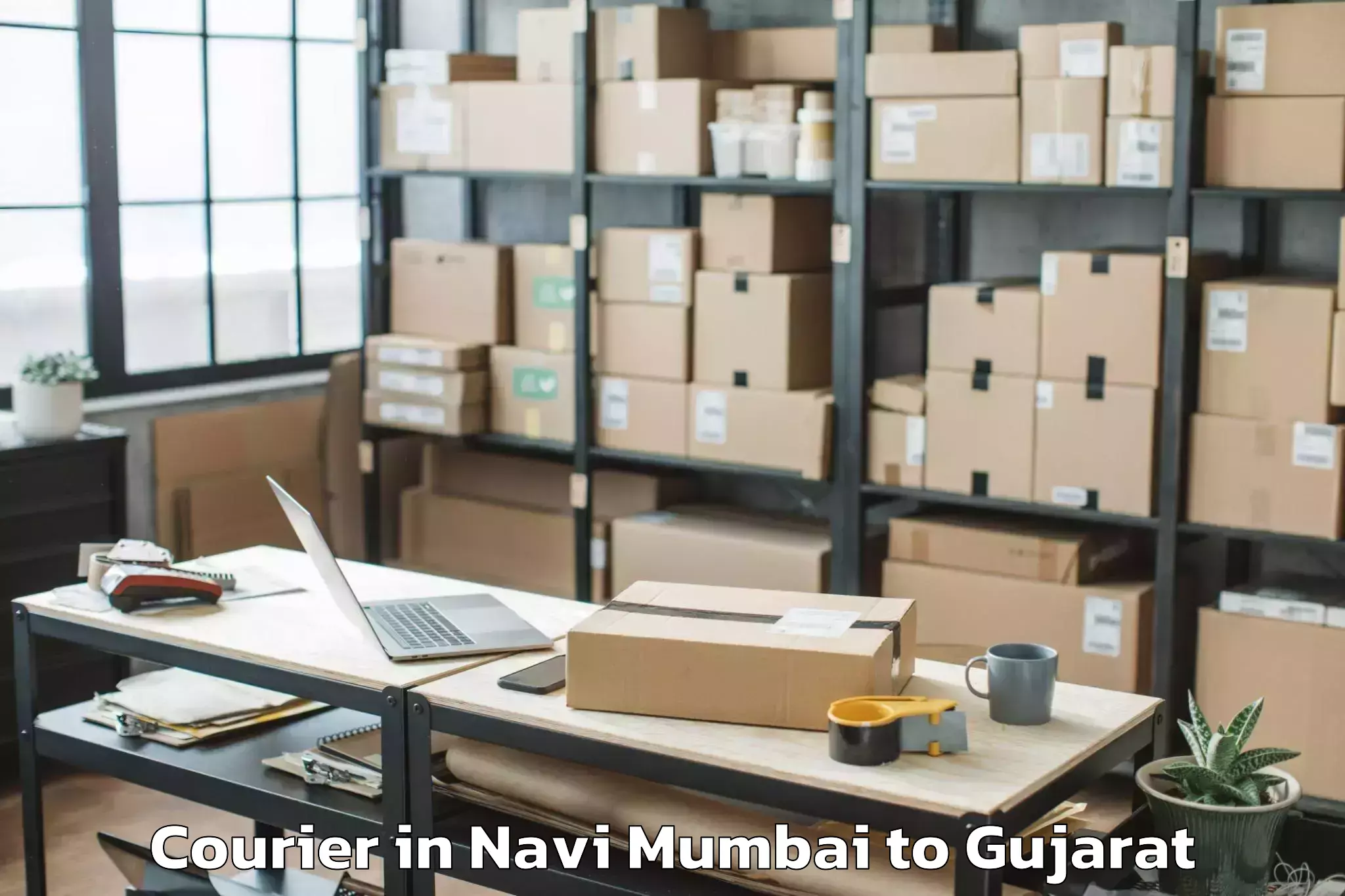 Reliable Navi Mumbai to Gusar Courier